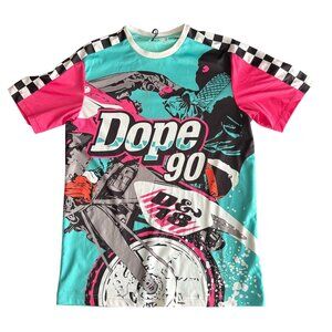 Dope Graphic T-Shirt S Short Sleeve 90s Style Polyester Unisex